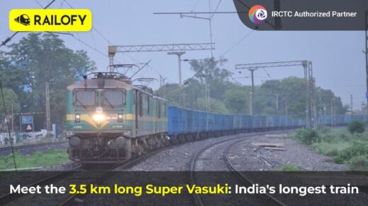 Super Vasuki, longest train in india, irctc trains