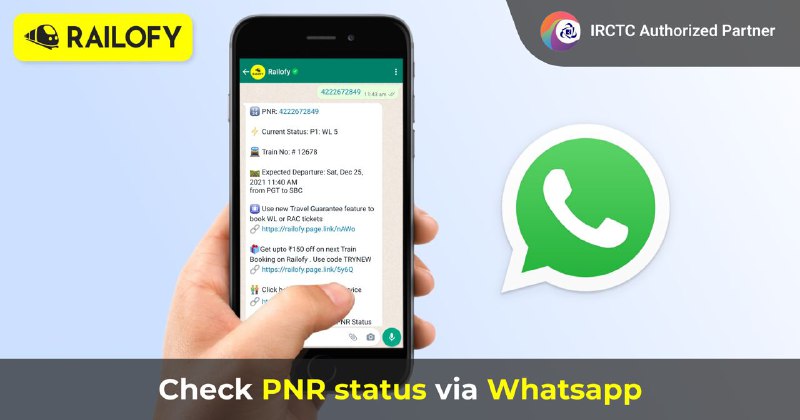 PNR Status, Check IRCTC PNR Status, Indian Railways PNR Status, PNR Status on whatsapp